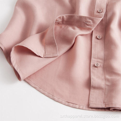 Ladies Long Tencel kortärmad tröja